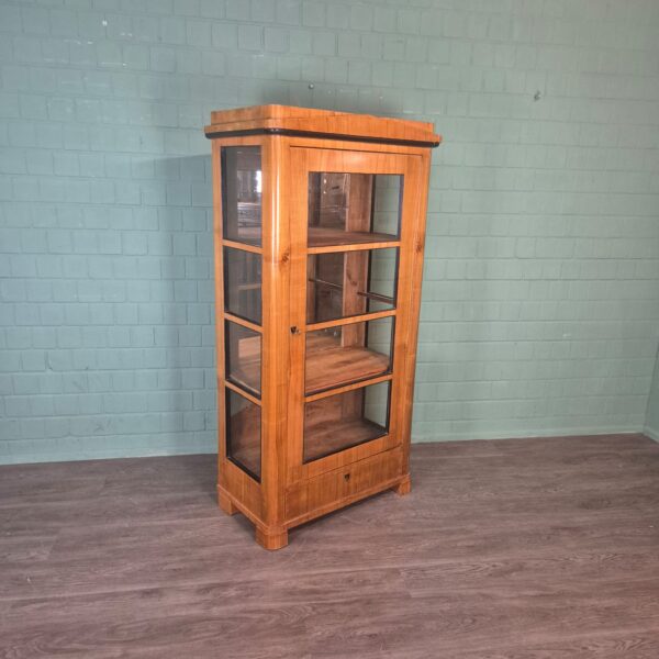 Display Cabinet Biedermeier 1850 Cherry Wood