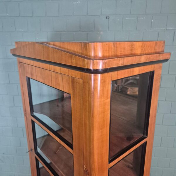 Display Cabinet Biedermeier 1850 Cherry Wood - Image 9