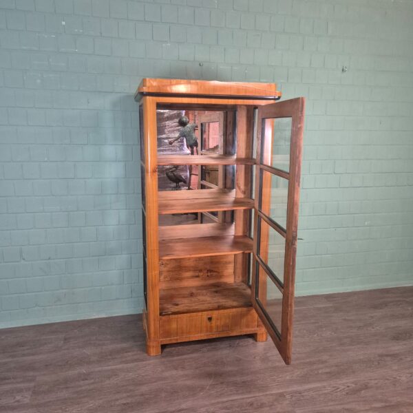 Display Cabinet Biedermeier 1850 Cherry Wood - Image 11