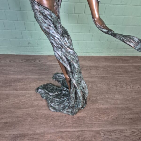 Statue Nymphe Bronze 1.90 m - Image 10