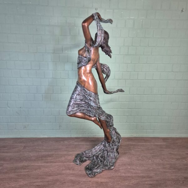 Statue Nymphe Bronze 1.90 m - Image 14