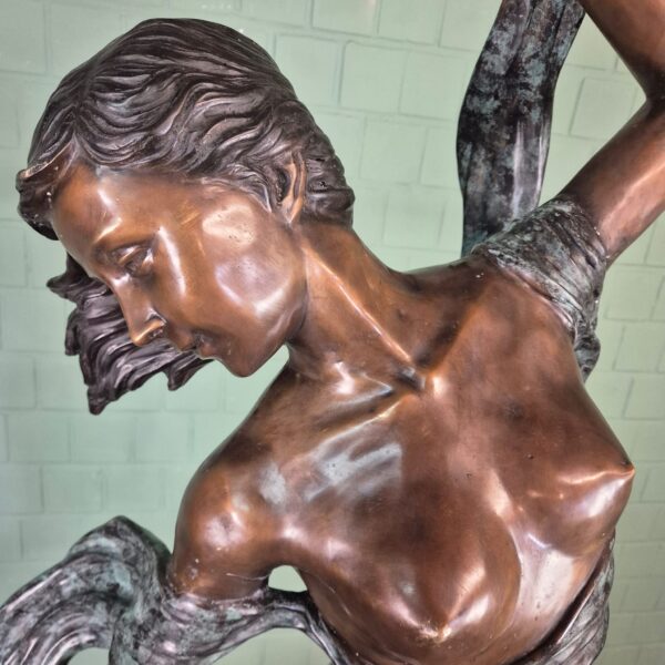 Statue Nymphe Bronze 1.90 m - Image 5
