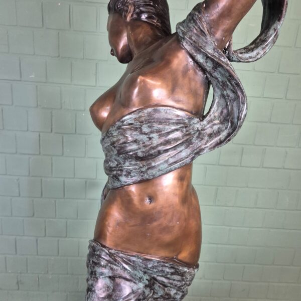 Statue Nymphe Bronze 1.90 m - Image 16