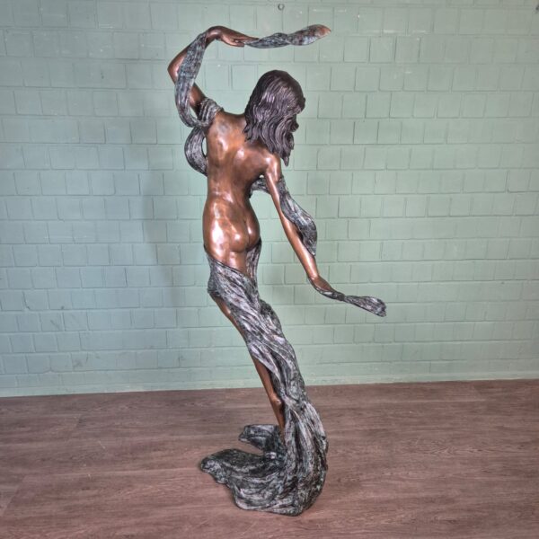 Statue Nymphe Bronze 1.90 m - Image 13