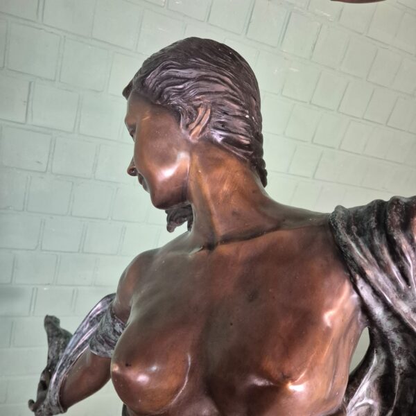 Statue Nymphe Bronze 1.90 m - Image 15