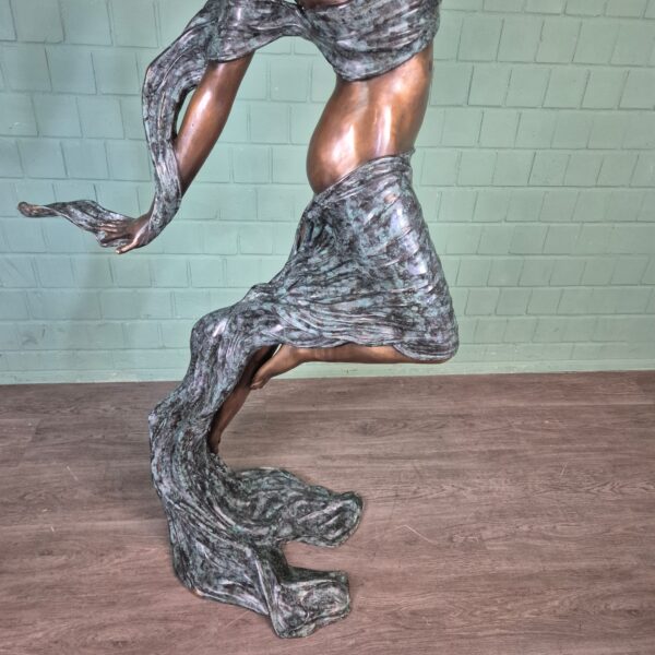 Statue Nymphe Bronze 1.90 m - Image 8