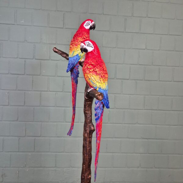Statue Parrots Bronze 1.30 m - Image 5