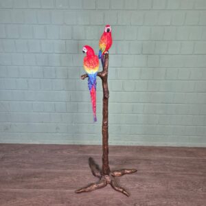 Statue Parrots Bronze 1.30 m