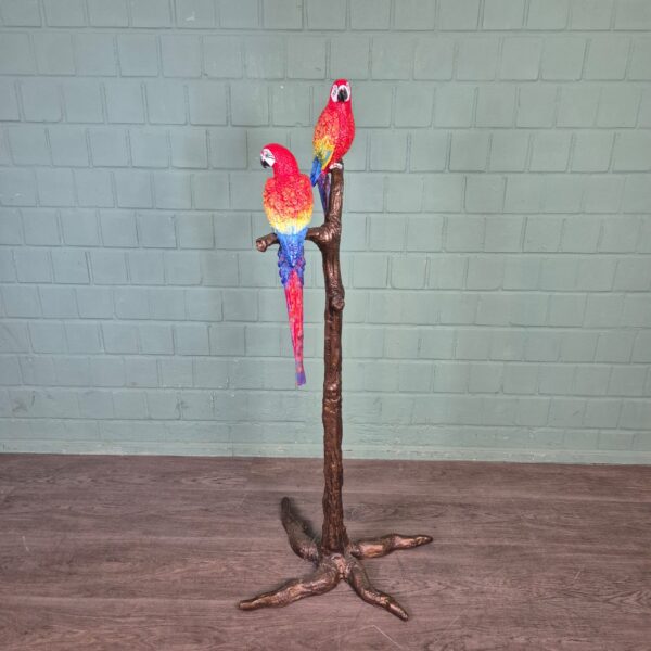 Statue Parrots Bronze 1.30 m