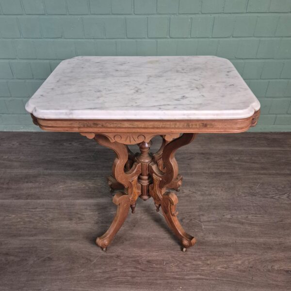 Coffee Table Gründerzeit 1880 Walnut - Image 4