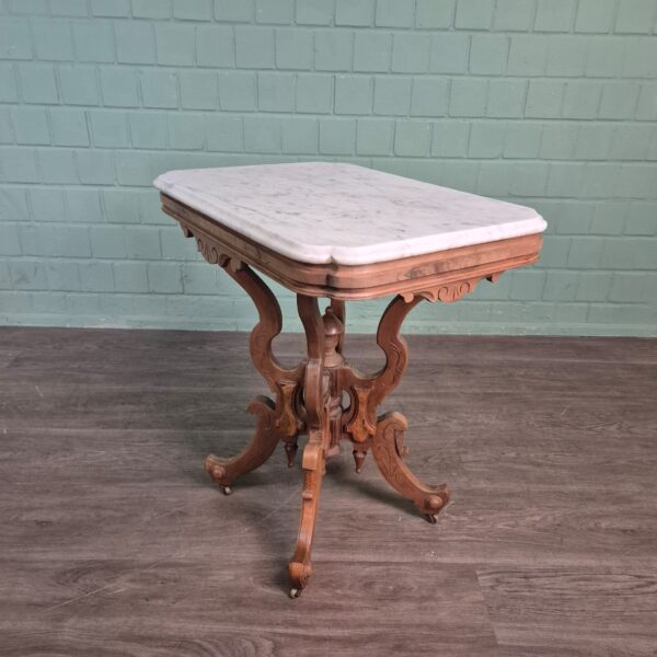 Coffee Table Gründerzeit 1880 Walnut - Image 6