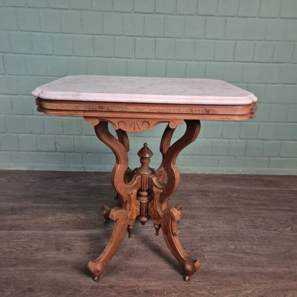 Coffee Table Gründerzeit 1880 Walnut - Image 3