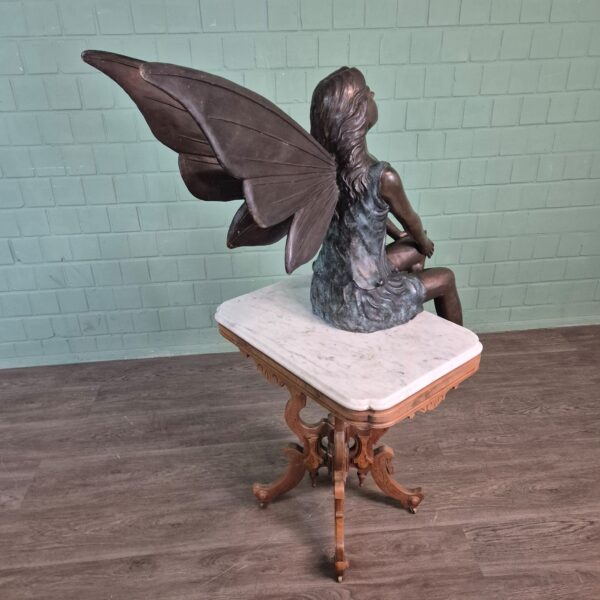 Statue Forest Fairy/Elf  Bronze 1,10 m - Image 12