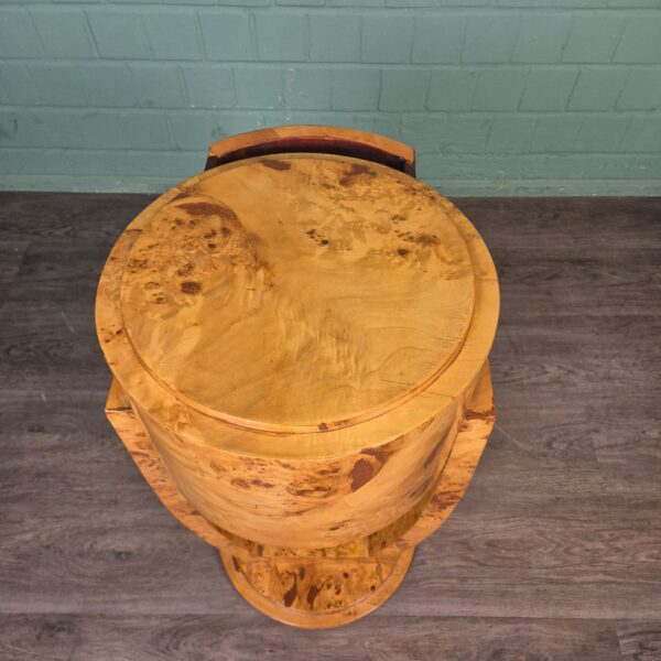 Art-Déco Nightstand Set  Walnut Ø 0,41 m - Image 13