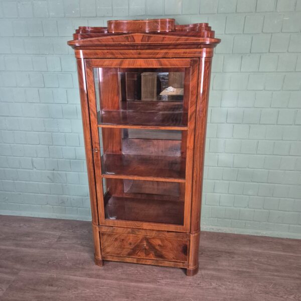 Display Cabinet Biedermeier 1830 Mahogany - Image 3