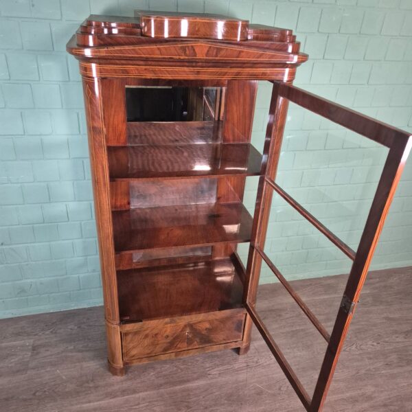 Display Cabinet Biedermeier 1830 Mahogany - Image 12