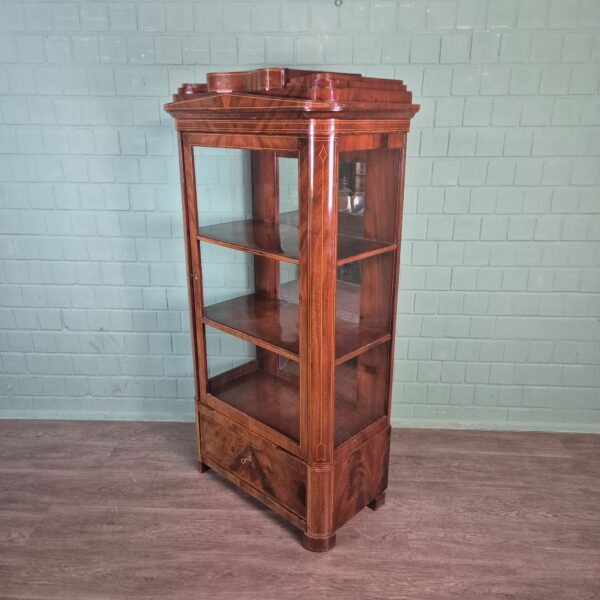Display Cabinet Biedermeier 1830 Mahogany - Image 4