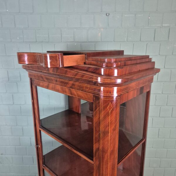 Display Cabinet Biedermeier 1830 Mahogany - Image 7