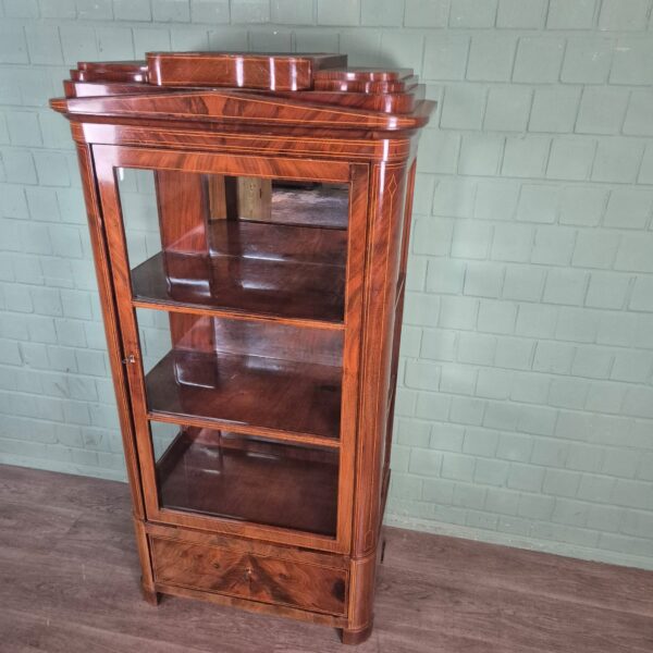 Display Cabinet Biedermeier 1830 Mahogany - Image 5