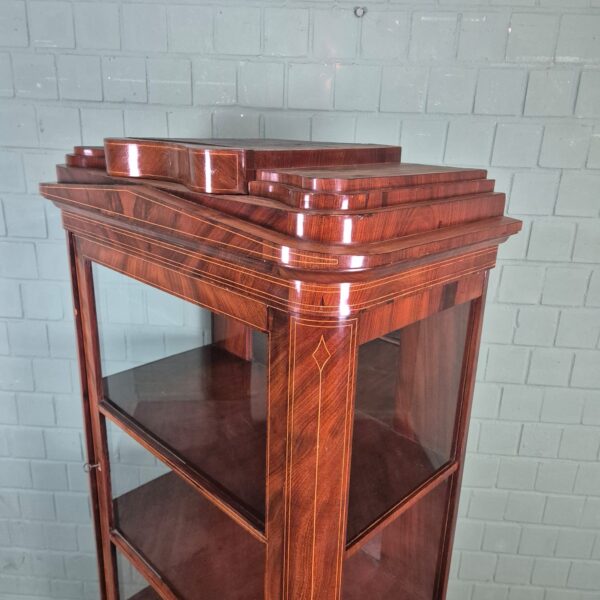 Display Cabinet Biedermeier 1830 Mahogany - Image 6