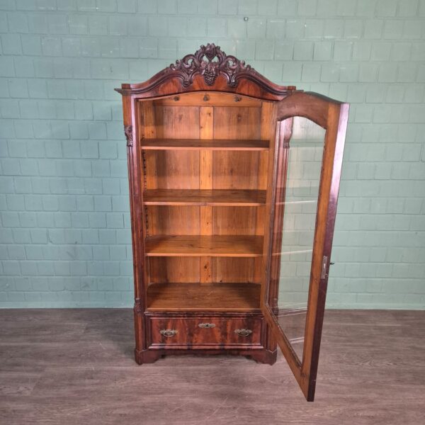 Display Cabinet Biedermeier 1860 Mahogany - Image 12