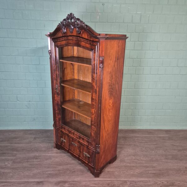 Display Cabinet Biedermeier 1860 Mahogany - Image 4