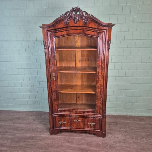 Display Cabinet Biedermeier 1860 Mahogany - Image 3