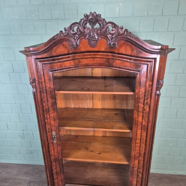 Display Cabinet Biedermeier 1860 Mahogany - Image 9