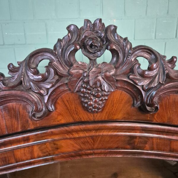 Display Cabinet Biedermeier 1860 Mahogany - Image 11
