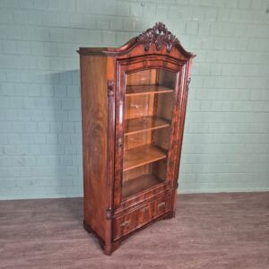 Display Cabinet Biedermeier 1860 Mahogany