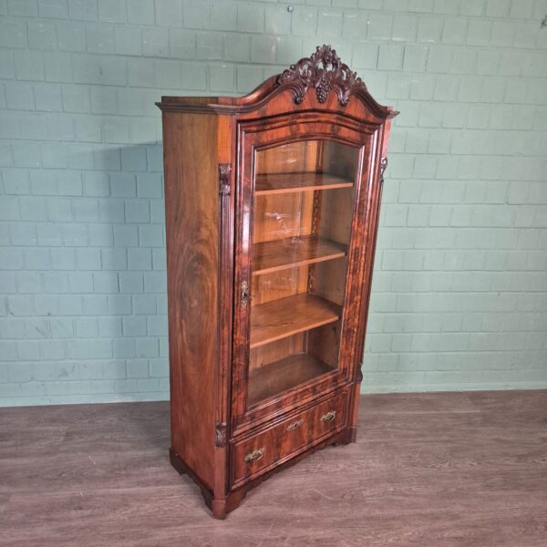 Display Cabinet Biedermeier 1860 Mahogany
