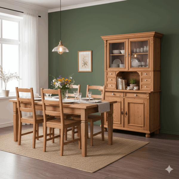 Kitchen Cabinet Gründerzeit 1880 Pine - Image 2