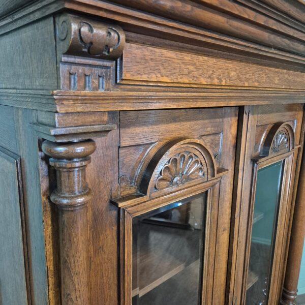 Display Cabinet Gründerzeit 1880 Oak - Image 8