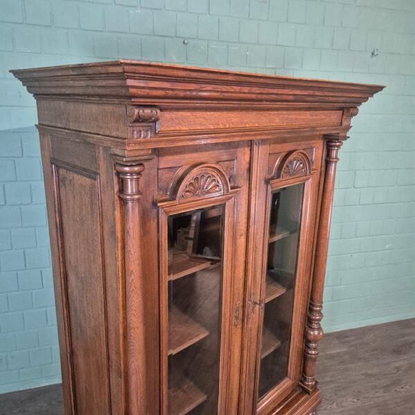 Display Cabinet Gründerzeit 1880 Oak - Image 9