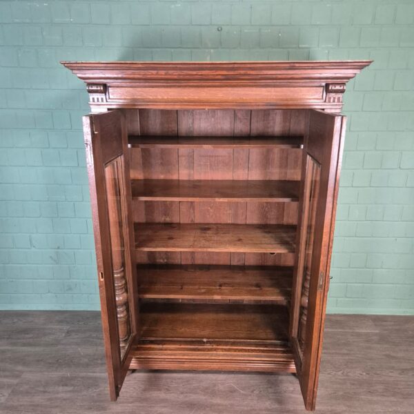 Display Cabinet Gründerzeit 1880 Oak - Image 11