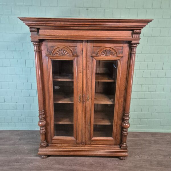Display Cabinet Gründerzeit 1880 Oak - Image 3