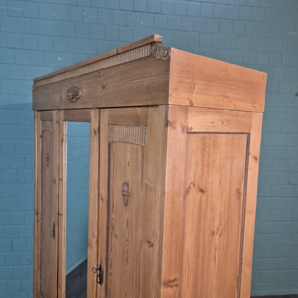 Wardrobe Jugendstil 1900 Pine - Image 15