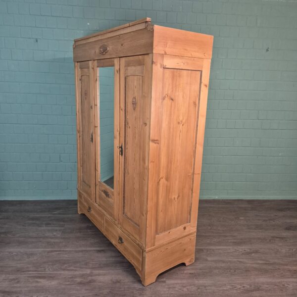 Wardrobe Jugendstil 1900 Pine - Image 5
