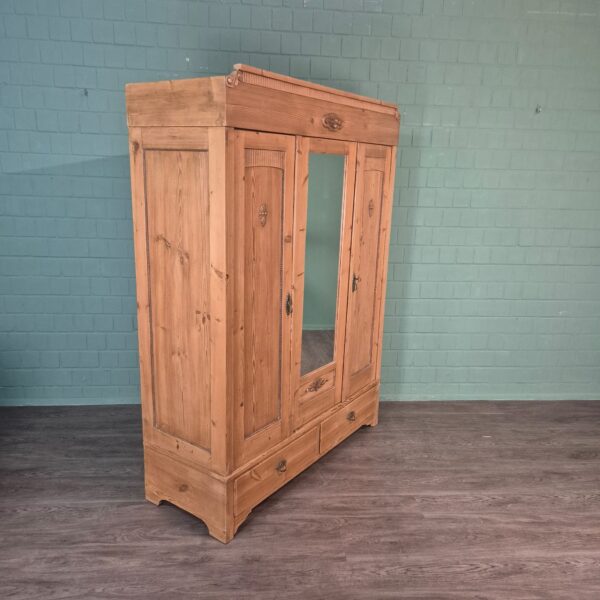 Wardrobe Jugendstil 1900 Pine - Image 3