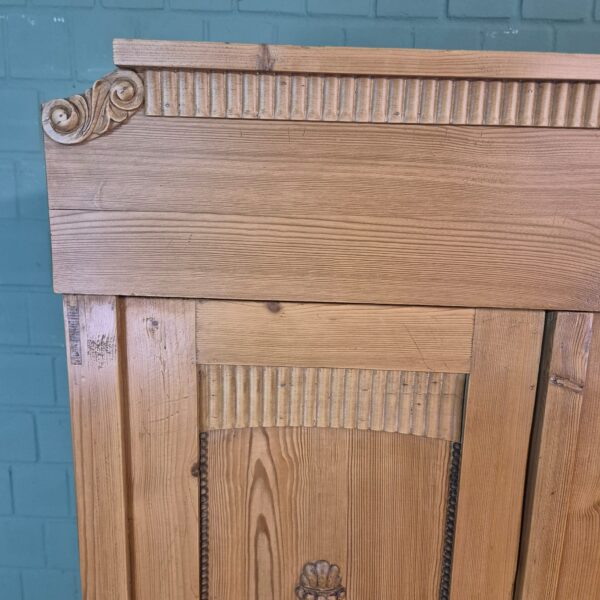 Wardrobe Jugendstil 1900 Pine - Image 8
