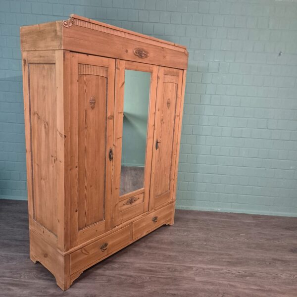 Wardrobe Jugendstil 1900 Pine - Image 4