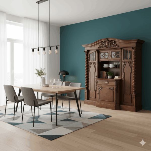 Cabinet Neo-baroque Oak 2,20 m - Image 2