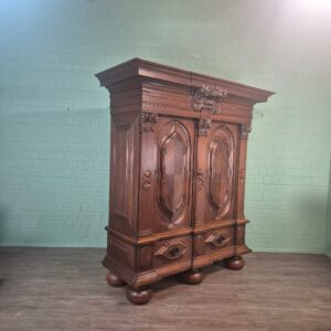 Wardrobe Historicism 1880 Oak