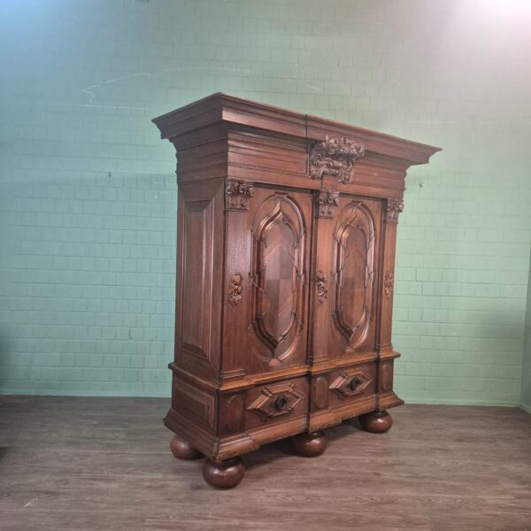 Wardrobe Historicism 1880 Oak