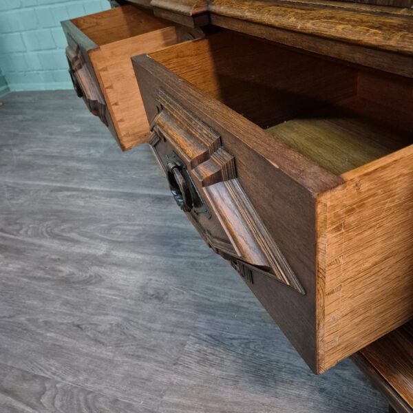 Wardrobe Historicism 1880 Oak - Image 23