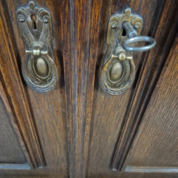 Cabinet Neo-baroque 1920 Oak - Image 8