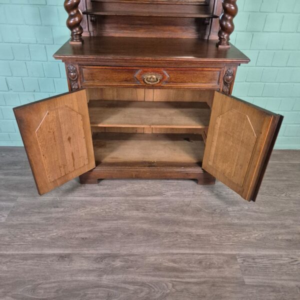 Cabinet Neo-baroque 1920 Oak - Image 15