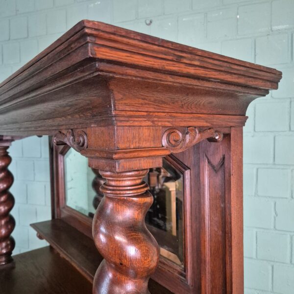 Cabinet Neo-baroque 1920 Oak - Image 12