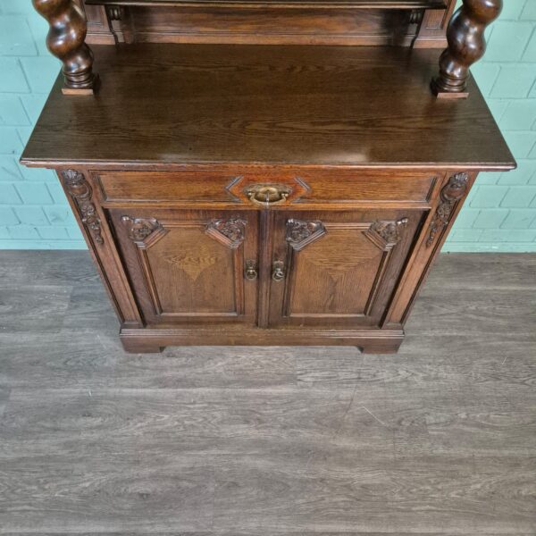 Cabinet Neo-baroque 1920 Oak - Image 6