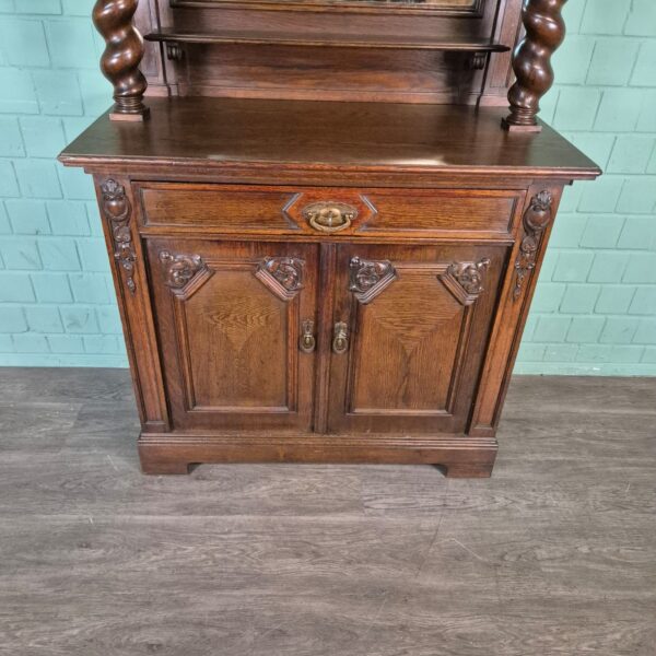 Cabinet Neo-baroque 1920 Oak - Image 7